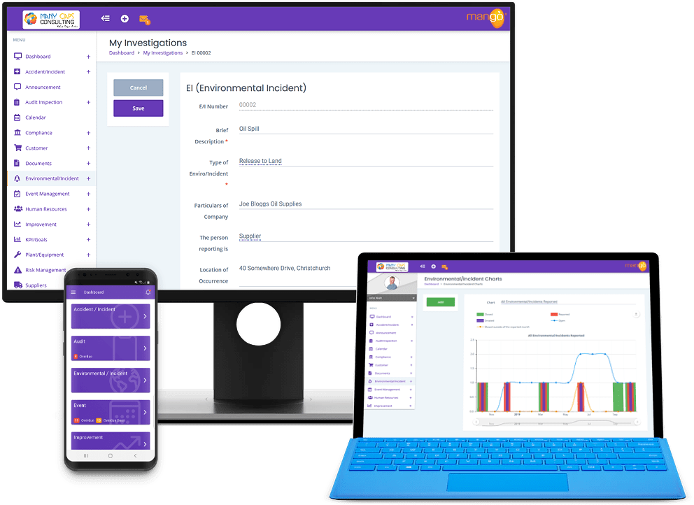 Mango QHSE on Multiple Devices