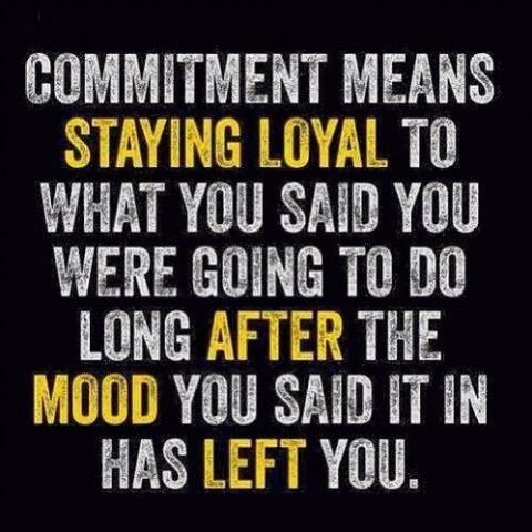 Commitment means