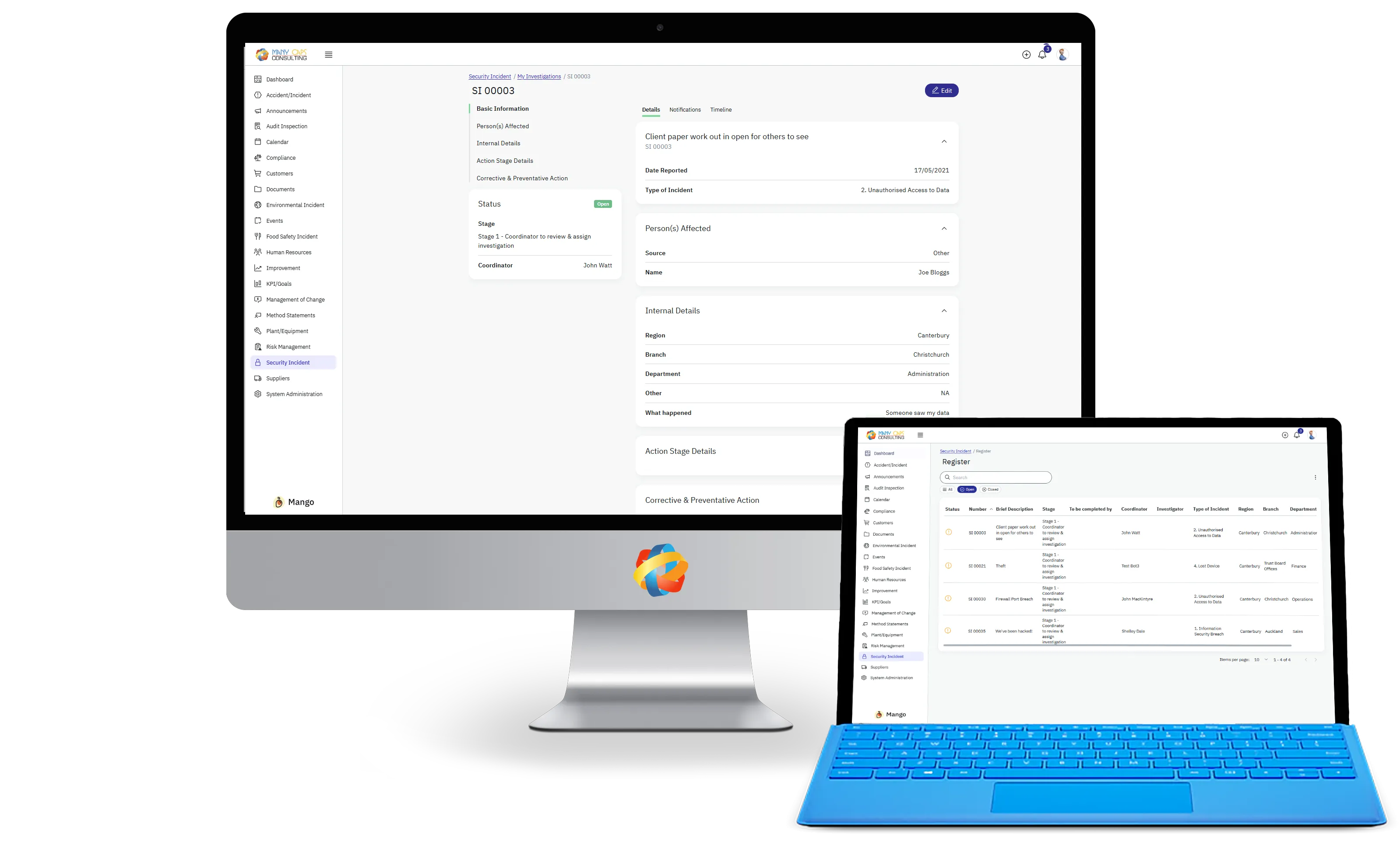 Mango Improvements, Non Conformances and customer complaints Mango Improvements