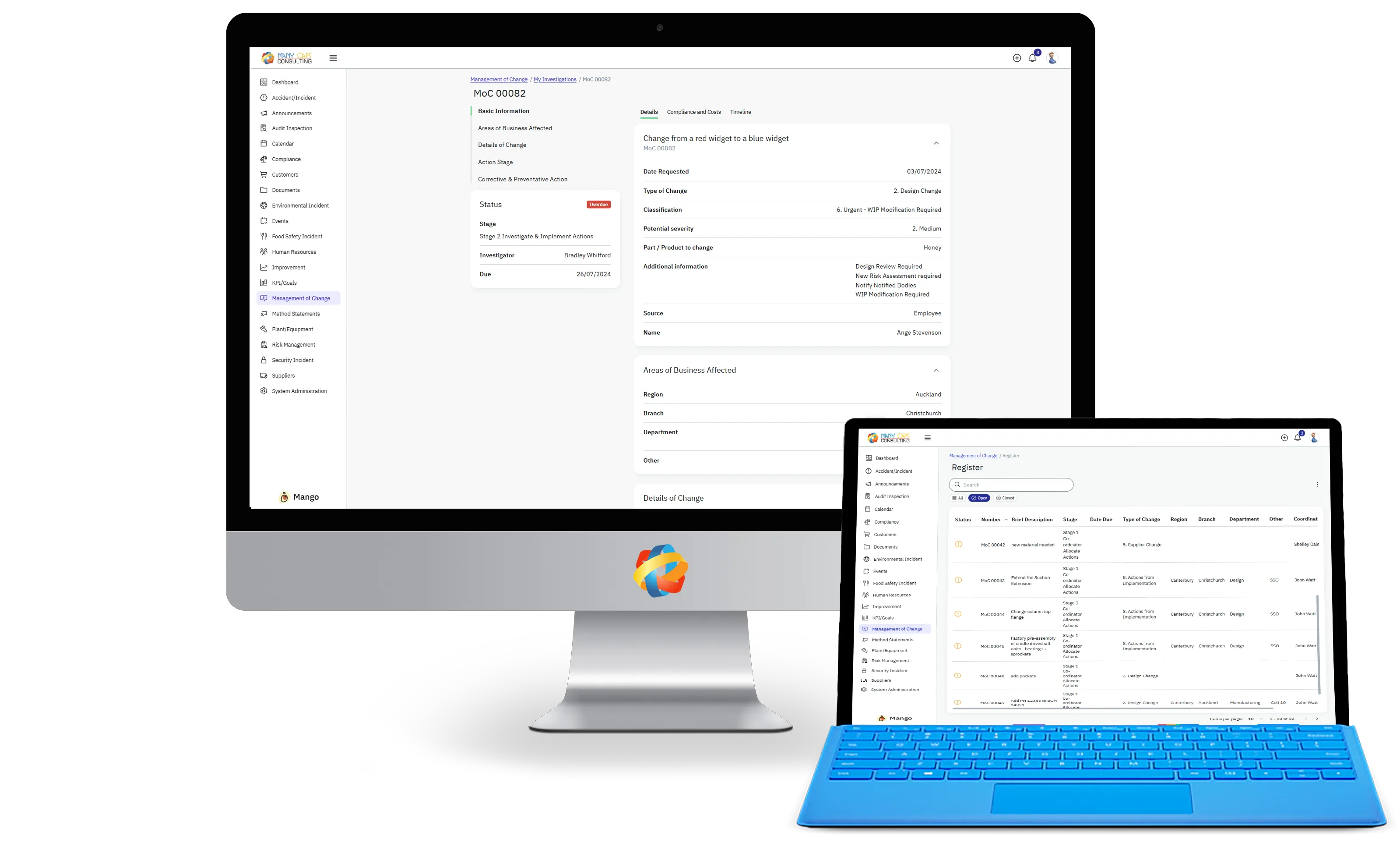 Mango Improvements, Non Conformances and customer complaints Mango Improvements
